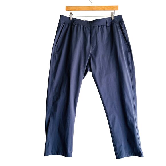 Rhone Men Commuter Classic L Blue Gray Career Golf Smart Casual Pull On 101670 - Picture 1 of 7